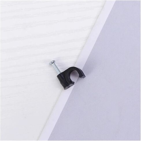 100 Pcs Wire Holders Cords Cable Fixer Wire Buckle Cable Wire Clips Wire Staples Cord Clips Cord Organizer Clips(Size:1.8X1.3cm) in Saudi Arabia