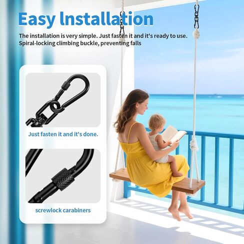 Aheucndg Heavy Duty 1200 lb Capacity Swivel Ring Double Ended Swivel Eye Hook, 304 Stainless Steel 1Pack Swivel Hooks + 2Pack Snap Hook, Easy Installation for Hanging Chair, Hammock, Boxing Bag, Gym in Kuwait
