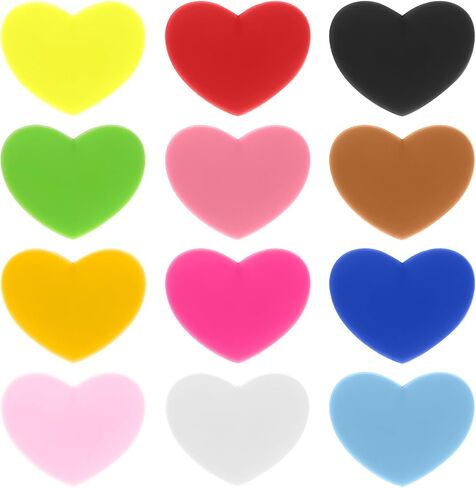 12pcs Dampener Tennis Racquet, Tennis Racket Shock Absorbers, Tennis Dampener for Racket, Heart Shape Tennis Vibration Dampeners, Silicone Tennis Shock Absorber for Racket, Multicolor in Saudi Arabia