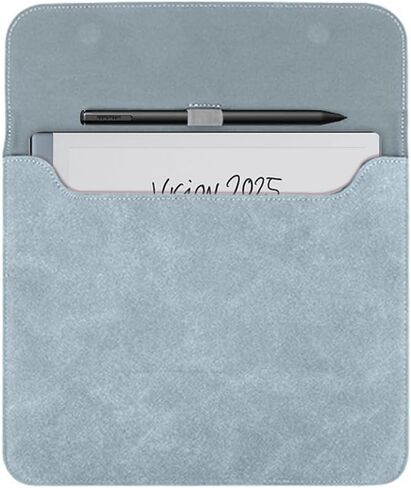 Sleeve Bag Suede Leather for 10.3" Remarkable 2 Paper Tablet (2020 Release), Portable Water Repellent Protective Case with Pen Loop and Magnetic Closure (Gray) in Saudi Arabia