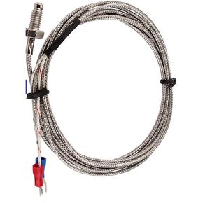 Thermocouple Thread M8 /M6 Screw K /Pt100 نوع المستشعر مستشعر درجة حرارة المستشعر 0-800 ° C 1pcs (M6 Pt100 2M) in Saudi Arabia