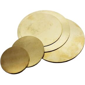 1PC H62 Brass Round Circle Disc Plate Thickness 0.8-3mm Diameter 10mm-80mm(Thickness 3mm 1pc,Diameter 20mm) in Saudi Arabia