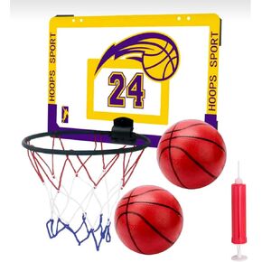 Mini Basketball Hoop with Basketball & Air Pump, Indoor Outdoor Basketball Hoop for Door and Wall of Bedroom and Office, Gifts for Kids Boys Girls Teens in Saudi Arabia