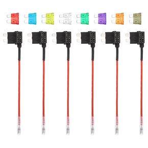 DMiotech Fuse Tap 24V 12V Car Add A Circuit Adapter Blade Fuse Taps Kit 5A, 10A, 15A Medium for Automotive Trucks Marine, 6pcs 3 Color in Kuwait