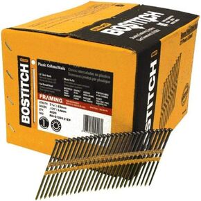 BOSTITCH RH-S12D131EP Round Head 3-1/4-Inch x .131-Inch by 21 Degree Plastic Collated Framing Nail (4,000 per Box) in Kuwait