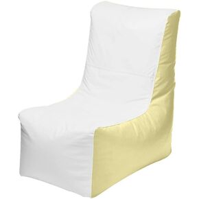 Ocean-Tamer Wedge Marine-Boat Bean Bag, White-Black (Small) in Saudi Arabia