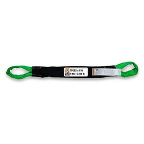 Tuffy Purple 3 ft Eye & Eye Flexi-Grip Round Sling, 2,600 lb. Vertical Capacity, Heavy Duty Lifting Sling, USA Made in Saudi Arabia