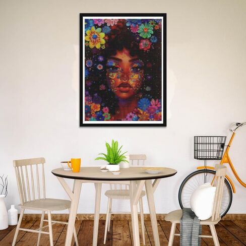 Wergund Diamond Art Shoe, Diamond Art Kits for Adults Flower Sunflower, Diamond Painting Full Drill Crystal Rhinestone Embroidery Cross Stitch Arts Craft Canvas Wall Decor Gift 12x16Inch/30x40 cm-10 in Kuwait