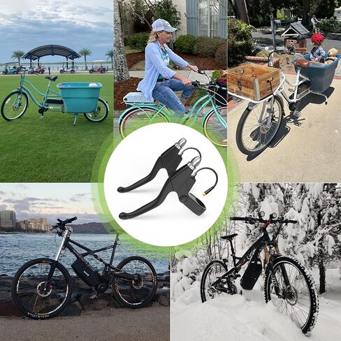 BAFANG Electric Bike Brake Levers, One Pair Waterproff Brake Levers Handle Bar Grips Ebike Conversion Kit, Cut Off Power Brakes Ebike Parts for BBS02/01 HD Mid Drive Motor & Hub Motor in Saudi Arabia