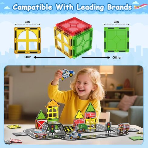 ألعاب الديناصورات البلاط المغناطيسي للأطفال 3-5 ، عالم الديناصورات الحمم البركانية مجموعة ماغنونات للأطفال الذين تتراوح أعمارهم in Kuwait