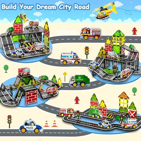 ألعاب الديناصورات البلاط المغناطيسي للأطفال 3-5 ، عالم الديناصورات الحمم البركانية مجموعة ماغنونات للأطفال الذين تتراوح أعمارهم in Kuwait