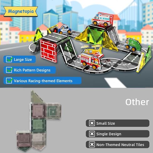 ألعاب الديناصورات البلاط المغناطيسي للأطفال 3-5 ، عالم الديناصورات الحمم البركانية مجموعة ماغنونات للأطفال الذين تتراوح أعمارهم in Kuwait