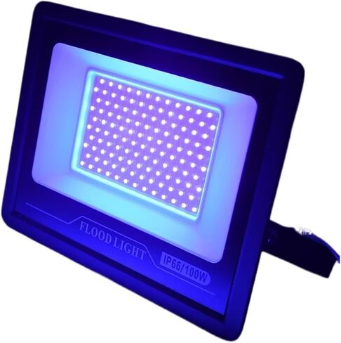 CAARLA Floodlight L+E+D UV Floodlight AC 110V 220V Halloween Party Ambient Light 395nm IP66 Water.Proof Ultraviolet Fluorescent Stage Lamp 50W 100W(50W) in Saudi Arabia