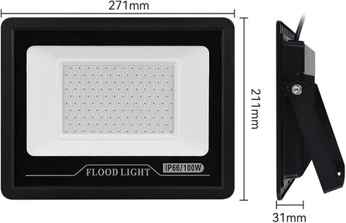CAARLA Floodlight L+E+D UV Floodlight AC 110V 220V Halloween Party Ambient Light 395nm IP66 Water.Proof Ultraviolet Fluorescent Stage Lamp 50W 100W(50W) in Saudi Arabia