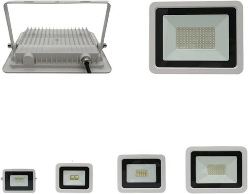 Caarla Dolllight 1pcs White L+E+D Light Light 10W 20W 30W 50W 100W IP68 Water.Proof Garden Garden Lighting Spotlight Wall Lights Shell 220V (175V-265V) (Cold Light-6000K ، 10W) in Kuwait