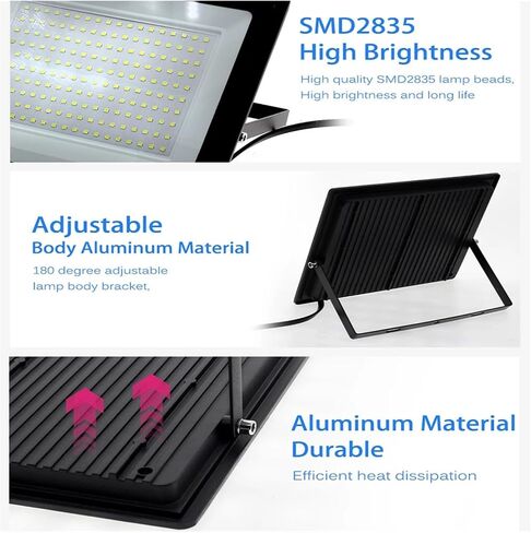 Caarla Dolllight L+E+D Flood Light 30W 50W 100W 150W 200W 300W AC220V عاكس في الهواء الطلق مصباح الجدار الأضواء IP66. in Saudi Arabia