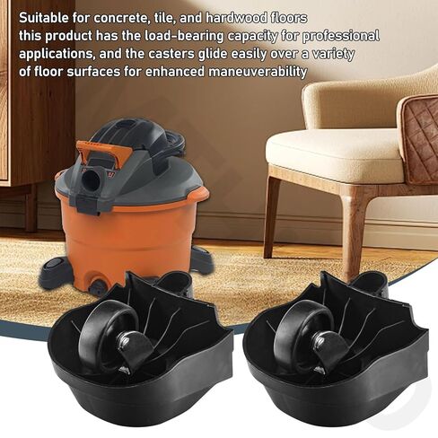 12388 Foot Caster & 12293 Caster Wheel Kit for Ridgid 6 & 16 Gal Wet/Dry Vacuum ، يستخدم لأعضاء اللوحة (2) in Kuwait
