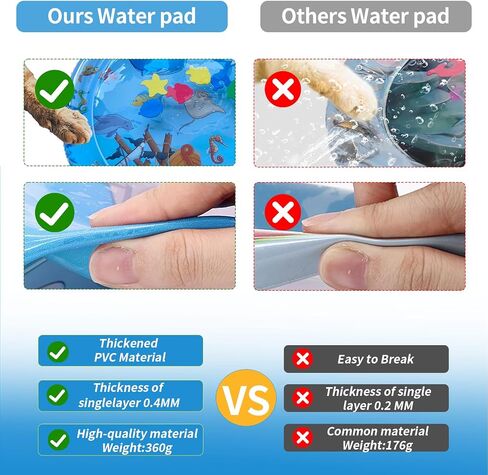 Cat Cooling Pad, Portable Water-Filled for Dogs and Cats, Easy to Clean, Suitable for All Types of Pets, Keep Your Pets Cool in The Summer in Saudi Arabia