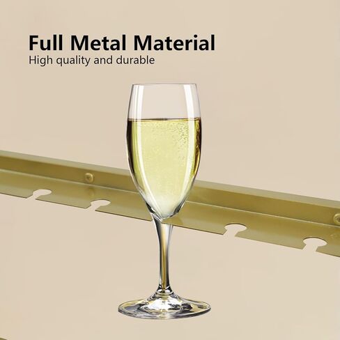 Champagne Glass Holder Champagne Wall Holder for Party, 5-Tier White Metal Flutes Display Stand Hold 40 Glasses with Swivel Casters for Wedding, Glasses Not Inc (White) (gold) in Kuwait