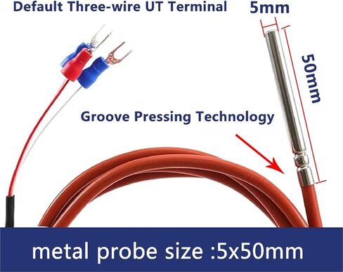 Pt100 Temperature Sensor Three Wire Pt1000 Protection Wire 1Pcs(PT1000 Type with 9m) in Saudi Arabia