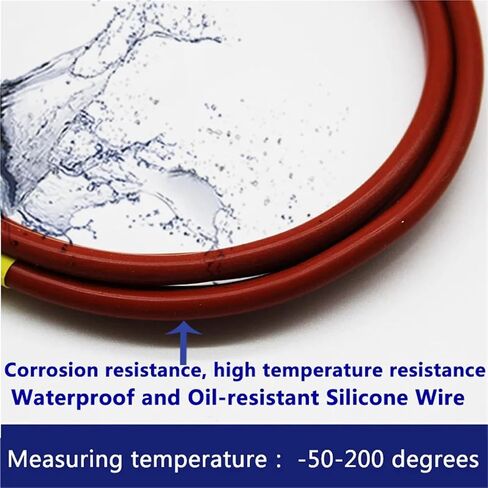 Pt100 Temperature Sensor Three Wire Pt1000 Protection Wire 1Pcs(PT1000 Type with 9m) in Saudi Arabia