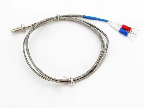 Thermocouple Thread M8 /M6 Screw K /Pt100 نوع المستشعر مستشعر درجة حرارة المستشعر 0-800 ° C 1pcs (M6 Pt100 2M) in Saudi Arabia