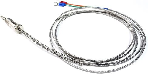 انضغاط زنبرك حراري m12 k j pt100 نوع مستشعر درجة حرارة المعادن 1pcs (j type 0.5m) in Saudi Arabia
