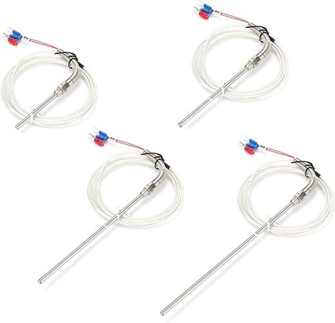 WZPT-03 PT100 1M M8 Type with 1m Wire Cable Probe Thermocouple Temperature Sensor 1Pcs(PT100 1M M8 100mm) in Saudi Arabia