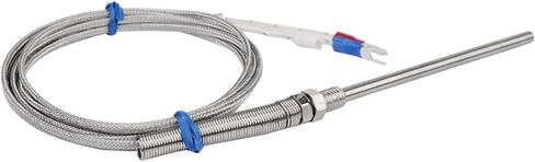 15cm Stainless Steel Probe Thermocouple Sensor K Type Tube with Wire Cable 0-400°C 1Pcs(Cable Length 3.0m) in Saudi Arabia