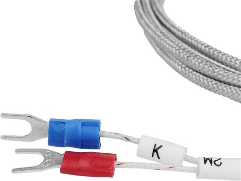 15cm Stainless Steel Probe Thermocouple Sensor K Type Tube with Wire Cable 0-400°C 1Pcs(Cable Length 3.0m) in Saudi Arabia