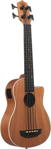 Kala UBASS-NOMAD-FS Nomad Acoustic-Electric U-Bass Bundle with Case, Tuner, Austin Bazaar Instructional DVD, and Polishing Cloth in Kuwait
