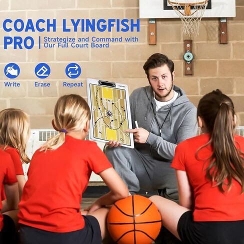 Basketball Dry Erase Coaches Clipboard，Waterproof Basketball Clipboard for Coaches Double-Sided Basketball White Board for Coaches Writable and Erasable Basketball Dry Erase Board for Coaches （Blue） in Kuwait