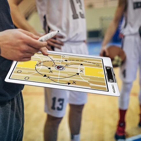 Basketball Dry Erase Coaches Clipboard，Waterproof Basketball Clipboard for Coaches Double-Sided Basketball White Board for Coaches Writable and Erasable Basketball Dry Erase Board for Coaches （Blue） in Kuwait