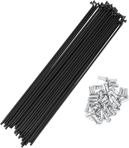 36 Set 12G Bicycle Spokes 219mm Bike Wheel Spokes 45 Steel Black in Saudi Arabia