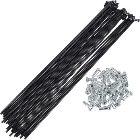 1 مجموعة متحدثة الدراجات العالمية 13G 215mm متحدث عجلات الدراجة بطول الحلمة الأسود 45 الصلب in Saudi Arabia