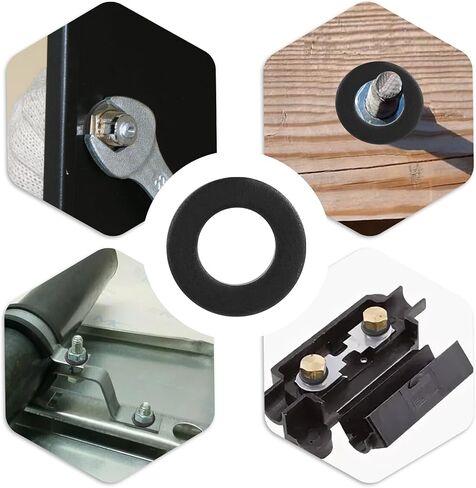 40Pcs M6 Black Flat Washer Carbon Steel Black Coating Blacks Washer Stainless Flats Washers M6 x 12mm OD Blacks Flat Washers in Saudi Arabia