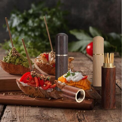 3pcs حامل مسواك خشب محمول ، صندوق اختيار الأسنان المصغرة ، دلو موزع المسواك المحمولة لإبرة التخزين ، مسواك ، حبة حبوب منع الحمل ، اختيار الأذن ، مسحة القطن وغيرها من الأشياء الصغيرة in Saudi Arabia