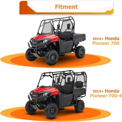 WeiSen 12V Electric 4500lb Winch Kit with Mount Bracket and Rocker Switch Compatible with Honda Pioneer 700 4 2014-2025, w/Hawse Fairlead Synthetic Line and Stopper in Saudi Arabia