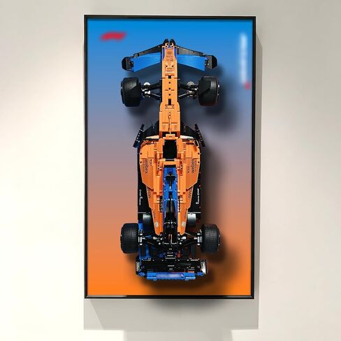 WETCEAOM Display Wallboard for Lego Speed Champions 10-in-1 F1 Car 77242,77243,77244,77245,77246,77247,77248,77249,77250,77251, Ideas for Lego Car Wall Mount Display Lover, Models not Included in Kuwait