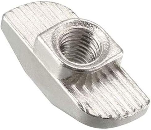 100 PCS 4040 Series M5 T Nuts ، T Slot Nut Hammer Head Head Nut ، Nice Nickel Carbon Steel Nut for Aluminium (4040 Series M5) in Kuwait