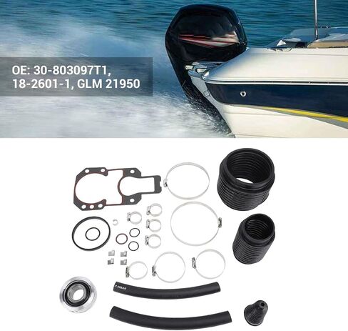 طقم ختم Transom Seal Bellows Kit Gimbal محمل 30 803097T1 بديل Mercruiser Alpha One Gen 1 Marine Repair Maintenance in Saudi Arabia