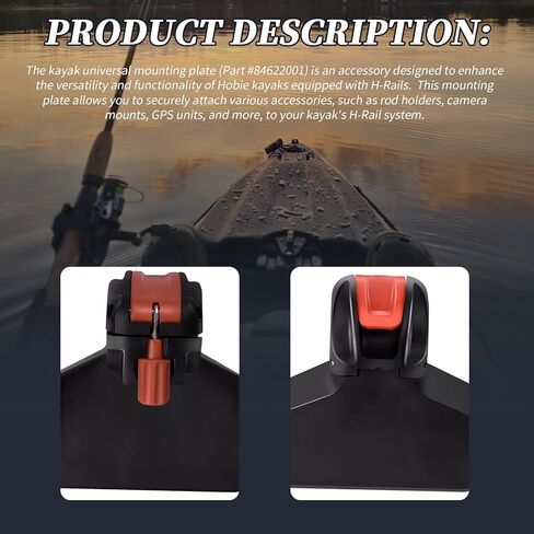 84622001 H-Rail Mounting Plate Compatible with H-Rail Equipped Accessories on 2015+Pro Anglers and 2019+ Outbacks in Saudi Arabia