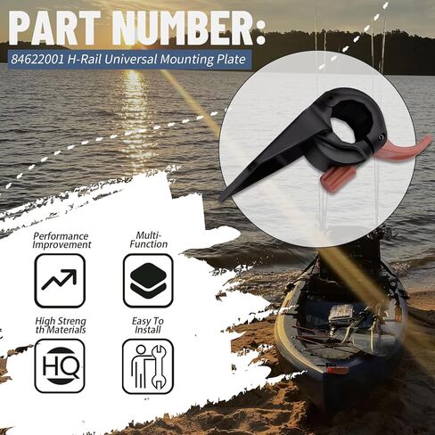84622001 H-Rail Mounting Plate Compatible with H-Rail Equipped Accessories on 2015+Pro Anglers and 2019+ Outbacks in Saudi Arabia