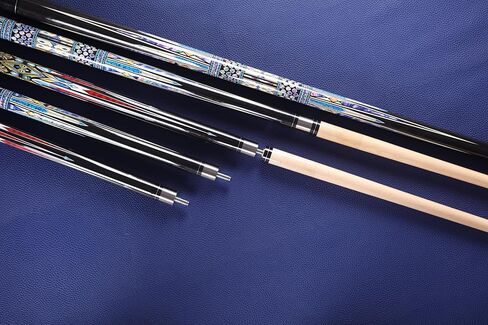 Canadian Maple Pool Cue Stick, Stainless Steel 5/16" X 18 Joint, 58 Inch 13mm Tip Billiard Pool Cue Stick, 19 20 oz, 2-Piece Pool Cue Stick for Beginner, Commercial Home Entertainment in Kuwait