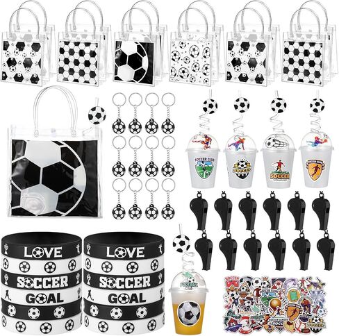 Sweetude 121 PCS Baseball Gifts Cups Baseball مع Lids Straws Baseball Goodie Bags Keychain Baseball Silicone Standbands صافرة لزخارف عيد ميلاد البيسبول in Saudi Arabia