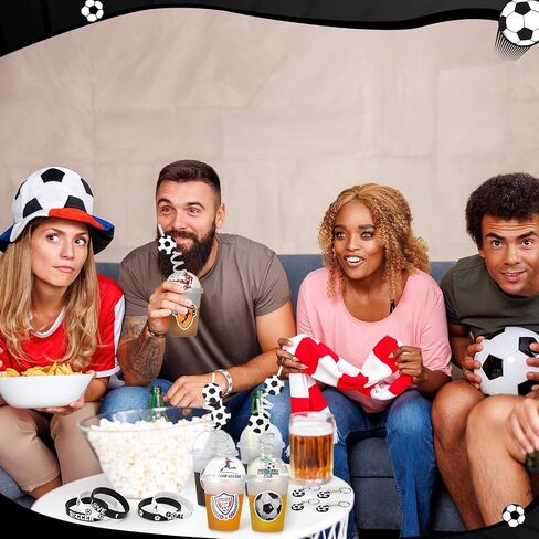 Sweetude 121 PCS Baseball Gifts Cups Baseball مع Lids Straws Baseball Goodie Bags Keychain Baseball Silicone Standbands صافرة لزخارف عيد ميلاد البيسبول in Saudi Arabia