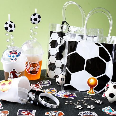Sweetude 121 PCS Baseball Gifts Cups Baseball مع Lids Straws Baseball Goodie Bags Keychain Baseball Silicone Standbands صافرة لزخارف عيد ميلاد البيسبول in Saudi Arabia