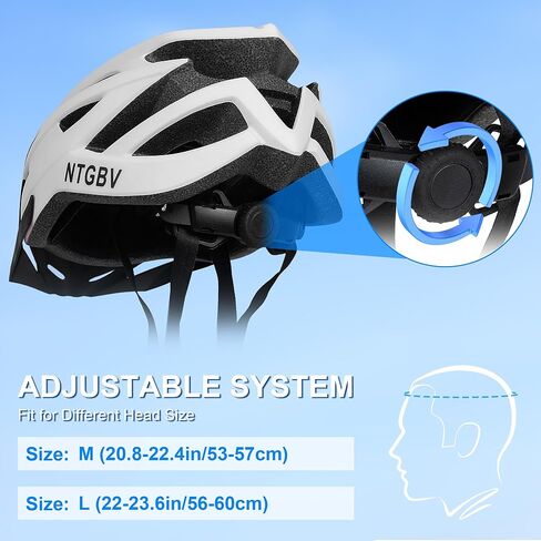 Adult Bike Helmet for Men/Women with Helmet Bag 2 Removable Moisture-Wicking Liners & Visors Lightweight Shockproof Adjustable Design CPSC 1203 & EN 1078 Safety Certified for Road/Commute/MTB in Kuwait