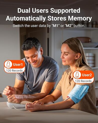 iHealth Accu Luminate Arm Blood Pressure Monitor – 4.5" Large Tri-Color WHO-Based LCD, Clinically Validated Accuracy, Irregular Heartbeat Alert, Bluetooth Cloud Sync, Adjustable Large 8.6"–17" Cuff in Kuwait