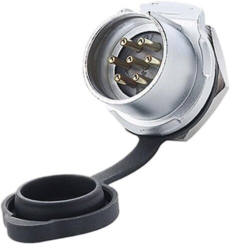 LP20 7-pin aviation female male threaded panel waterproof connector(Single hole male seat) in Kuwait